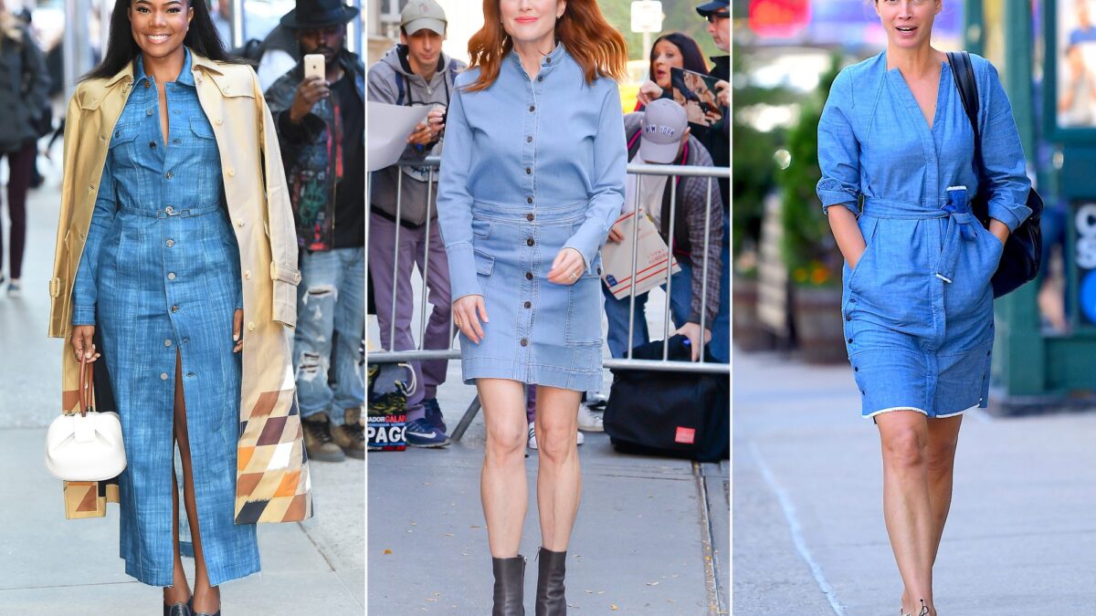 The body type that will look best for denim dresses